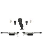 Fabtech FTS22314 Dirt Logic 2.25 dual steering stabilizer with Reservoir