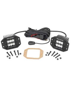 Rough Country 70113BL 2" square Flush Mount Flood  CREE LED lights