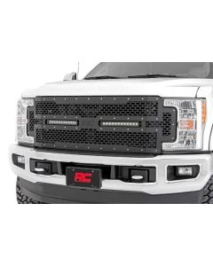 Rough Country 70216 F250, F350 Dual 12" CREE LED Black Grill kit - Single Row