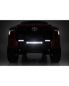 20" Slim Line LED light bar - single row, black panel