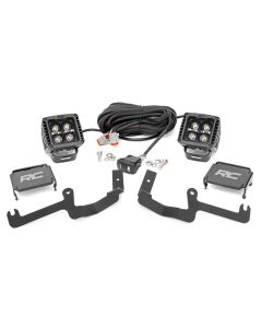 Rough Country 70844 Silverado 1500 LED Ditch Light Kit, Amber DRL