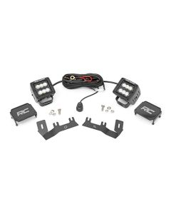 2014-18 2&4WD Chevy Silverado 1500 LED Ditch Light Kit, Flood Beam