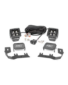 2014-18 2&4WD Chevy Silverado 1500 LED Ditch Light Kit, White DRL