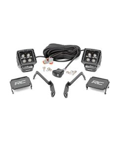 2007-13 Silverado 1500, 2007-14 2500, 3500 LED Ditch Light Kit, Amber DRL