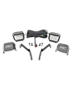 2007-13 Silverado 1500, 2007-14 2500, 3500 LED Ditch Light Kit, Wide Angle