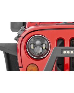 Rough Country RCH5000 Jeep Wrangler TJ, JK 7in LED Projection Headlights