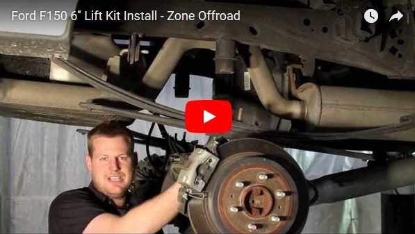 Zone Offroad Ford F150 lift kit install