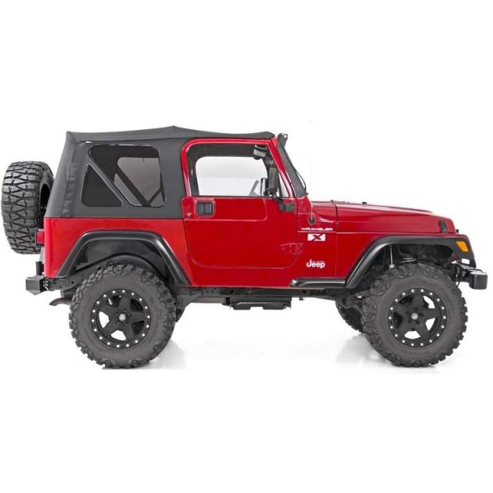 Rough Country Jeep Wrangler TJ half steel doors Soft Top Rough Country Jeep Wrangler TJ half steel doors Soft Top