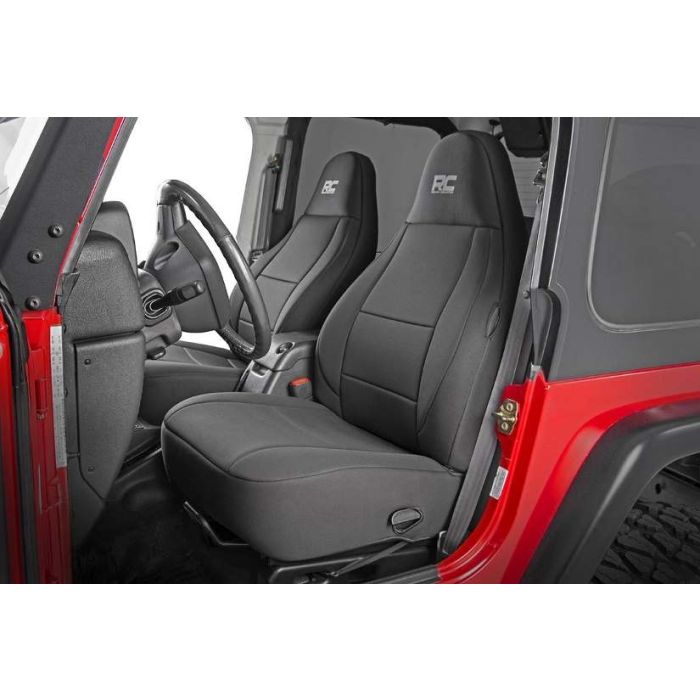 Rough Country Jeep Wrangler TJ Seat Covers, Front and Rear