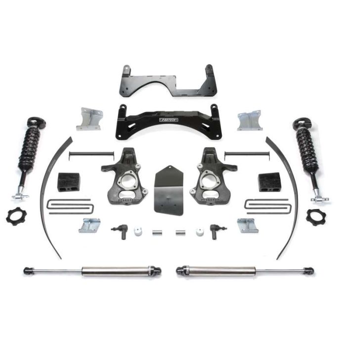 Fabtech Chevy Silverado, GMC Sierra 1500 (Steel) 6" Basic system, Performance shocks 2014 2015 2015 Gmc Sierra 1500 Shocks And Struts